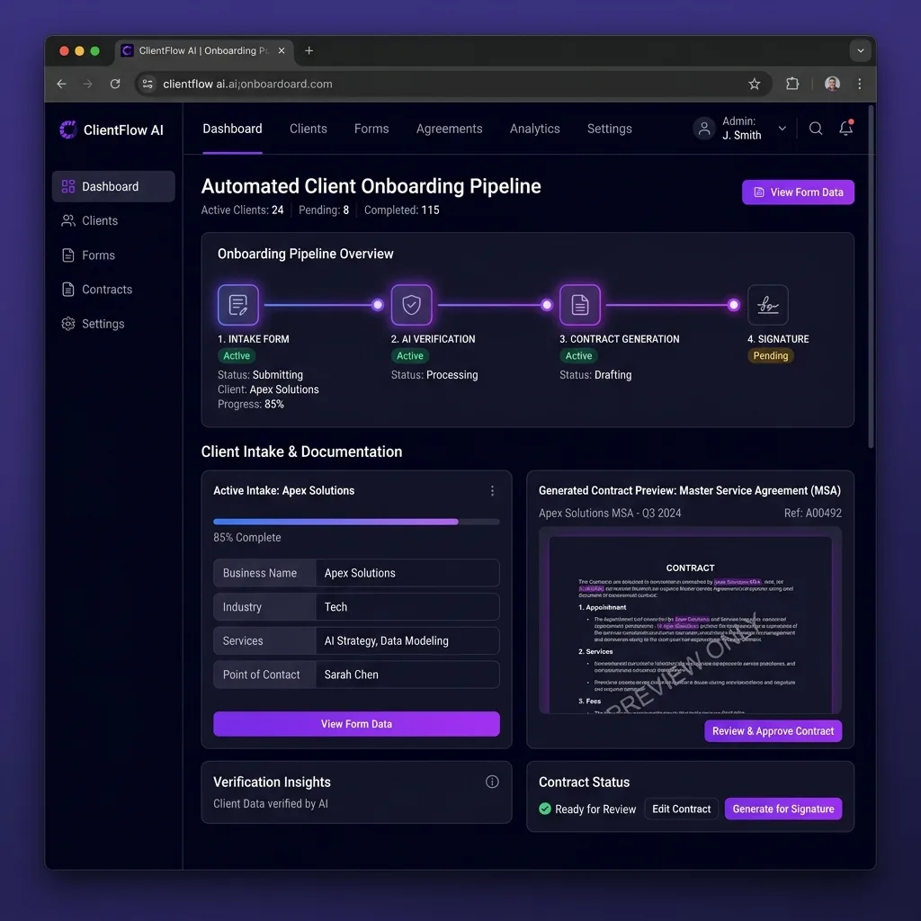 AI Client Onboarding System proof asset 2