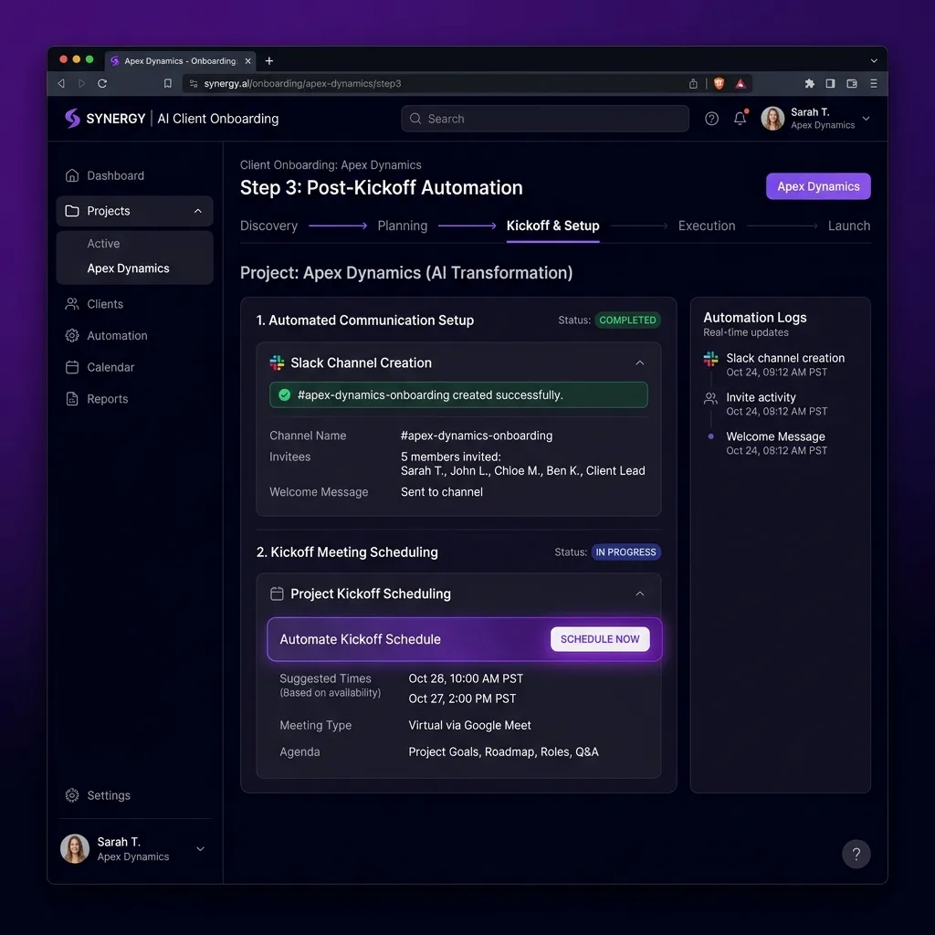 AI Client Onboarding System proof asset 3