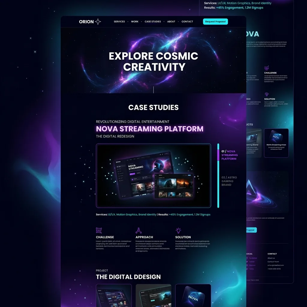 Antigravity: Creative Agency Site proof asset 2