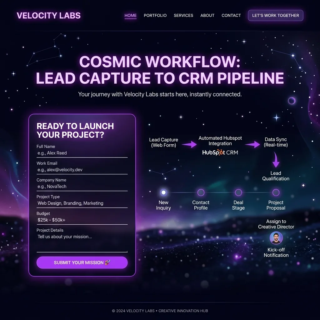 Antigravity: Creative Agency Site proof asset 3