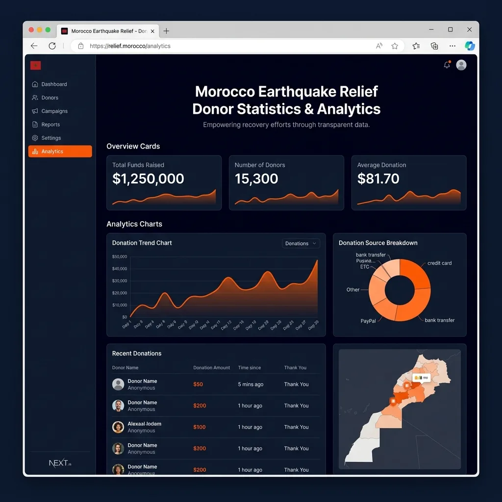 Earthquake Relief Donation System proof asset 3