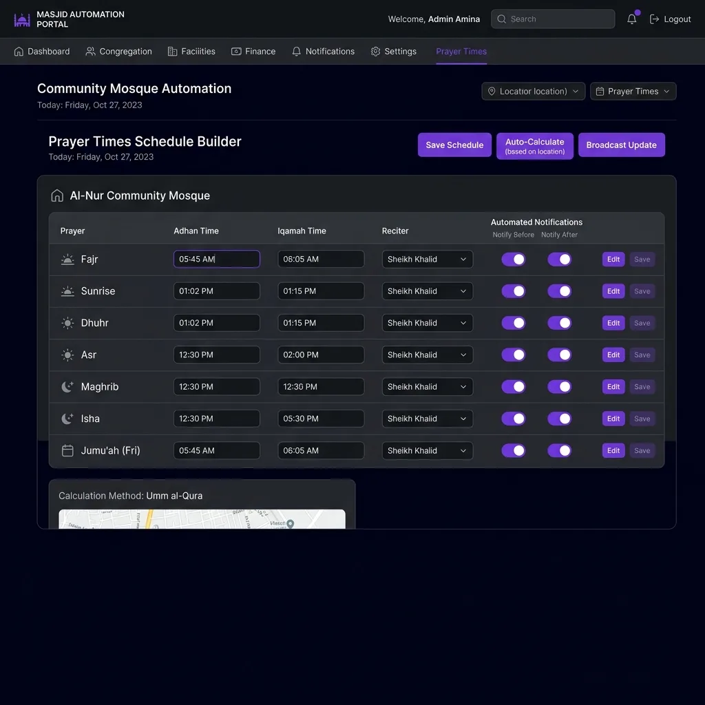 Community Mosque Automation proof asset 2