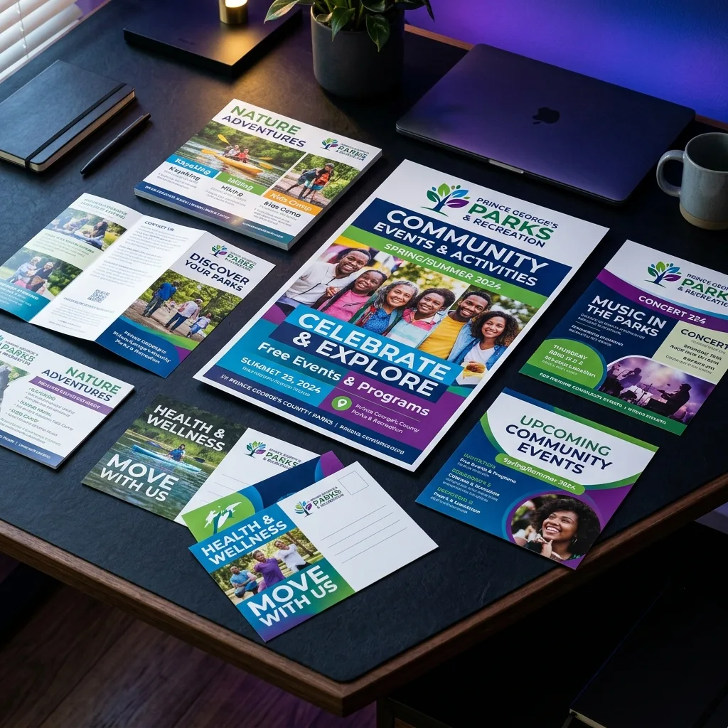 Flyer & Print Design — Prince George's County Parks